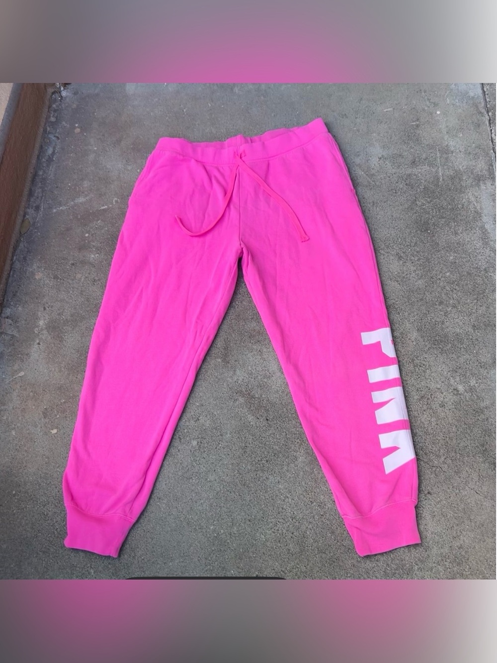 PINK Victoria Secret Sweatpants Joggers Women’s XL Pink